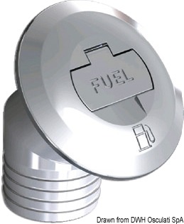 Fuel 30°-tilted deck filler 50 mm