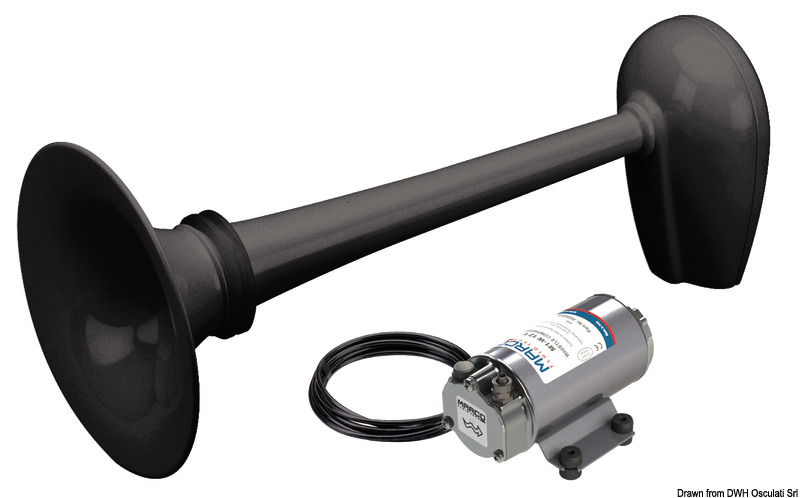 Black Horn 12V RINA-type approved fish.boats up to