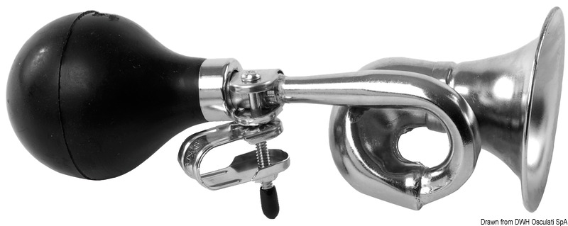 Japanese hand pressure chromed brass curved horn