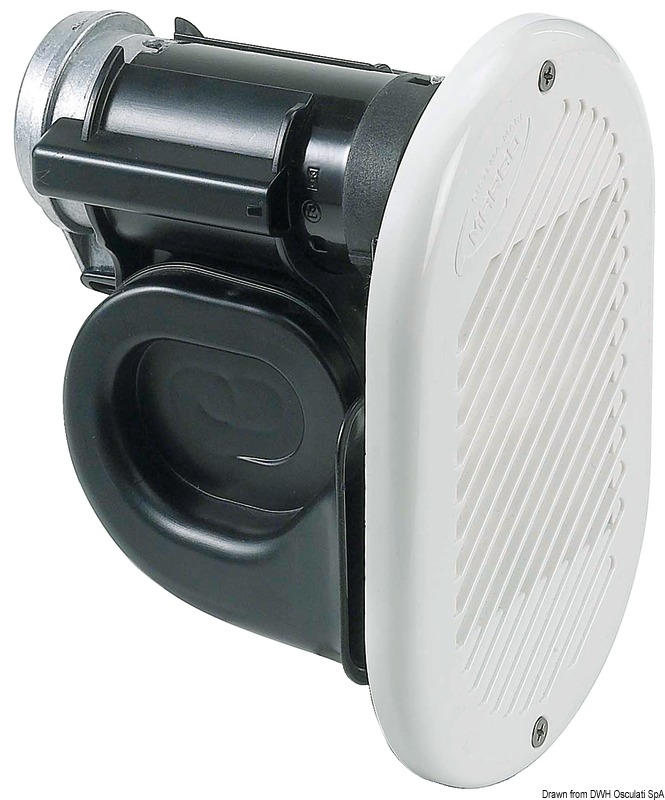 HURRICANE electropneumatic white horn 12 V