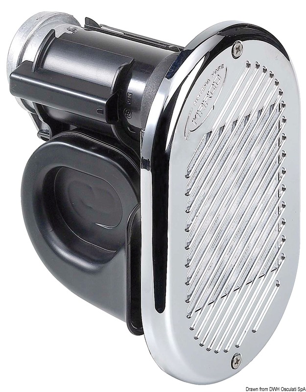 HURRICANE electropneumatic chromed horn 24 V