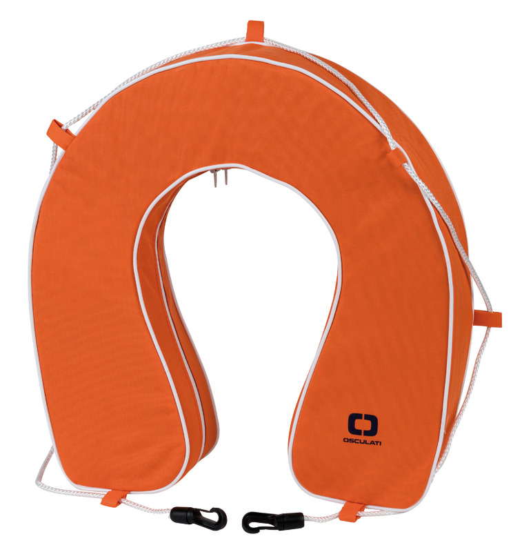 Soft horseshoe lifebuoy orange PVC