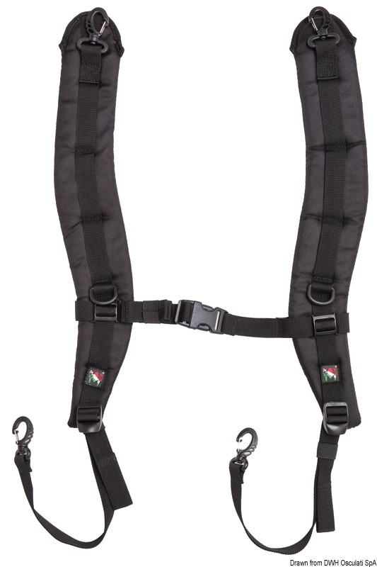 Black padded shoulder straps f. Voyager SR-02