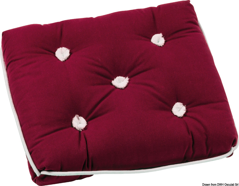 Simple cotton cushion bordeaux 430 x 350 mm