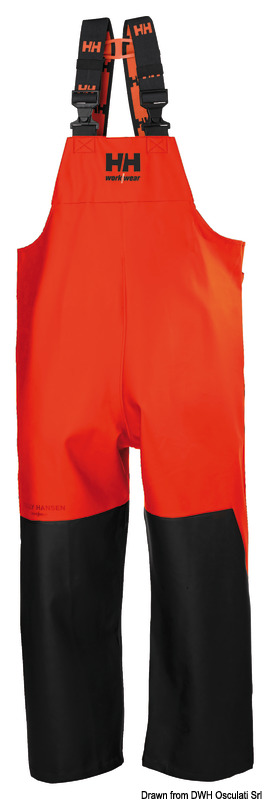 HH Storm Rain BIB trousers orange/black XXL