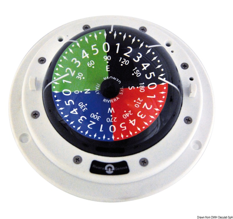 RIVIERA regatta tactic compass 3" white