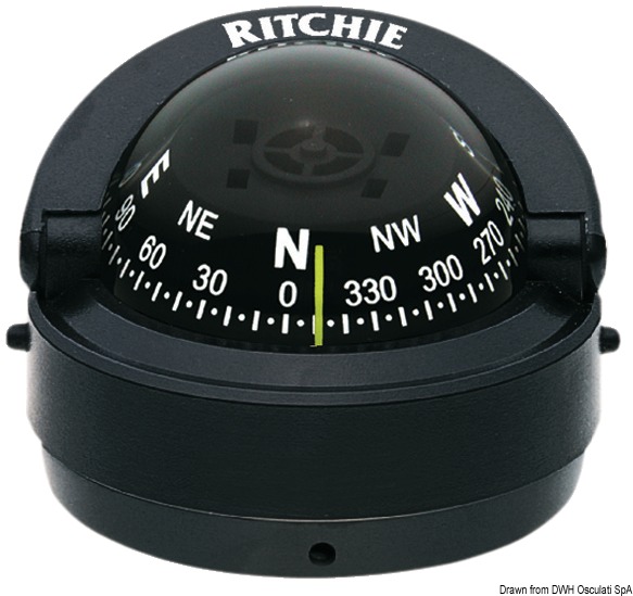 RITCHIE Explorer extern. compass 2"3/4 black/black