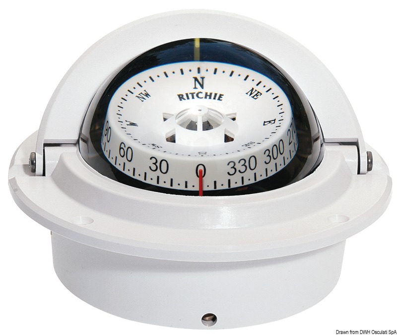 RITCHIE Voyager built-in compass 3" white/white