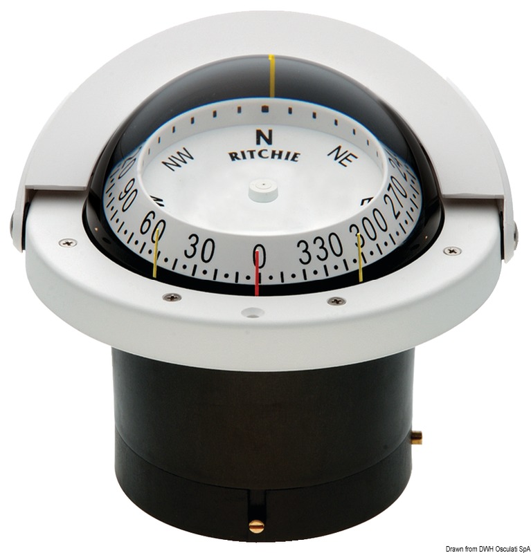 RITCHIE Navigator 2-dial compass 4"1/2 white/white