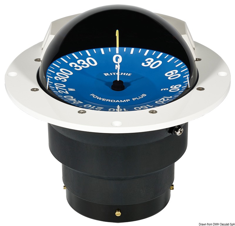 RITCHIE Supersport compass 5" white/blue