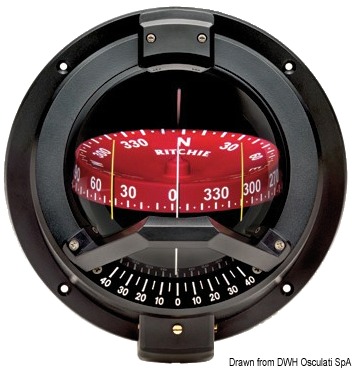 RITCHIE Venturi Sail compass 3"3/4 black/red
