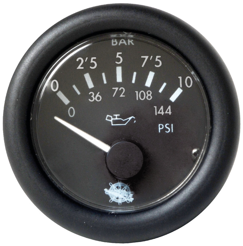 Guardian oil pressure gauge 0-10 bar black 24 V