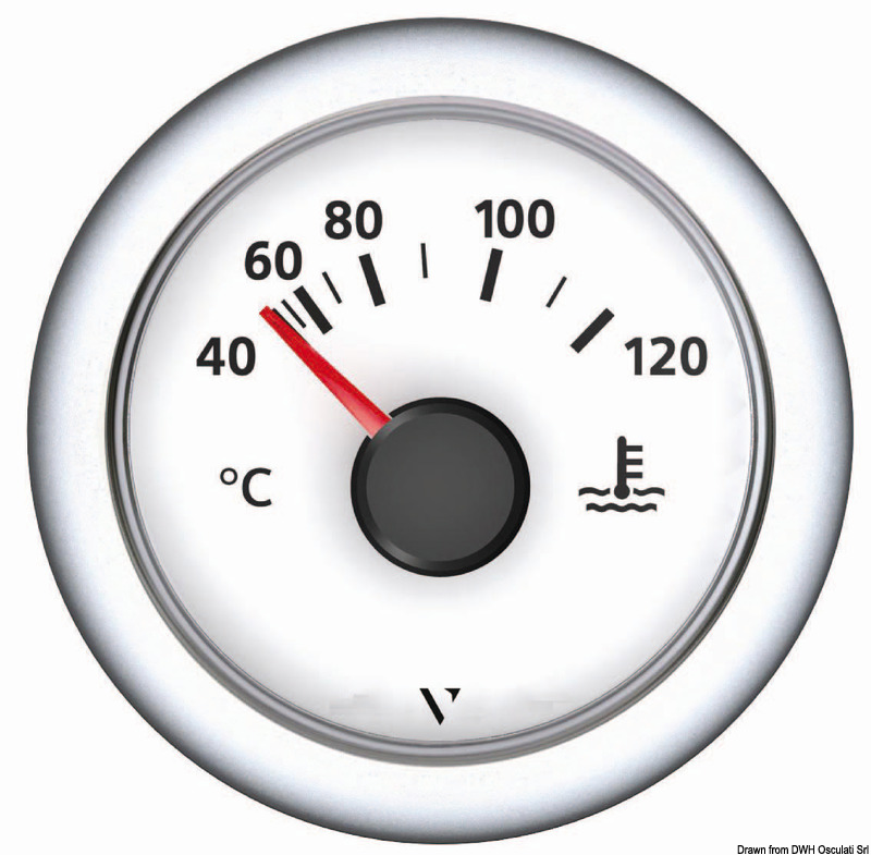 Water thermometer white