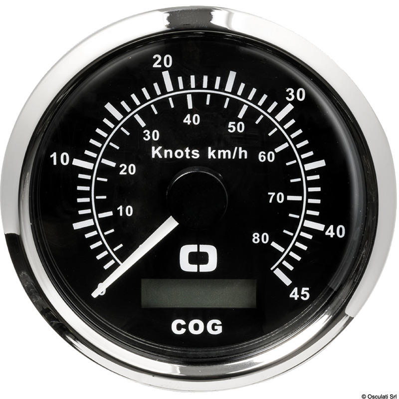 Speedometer w/GPS compass black/glossy