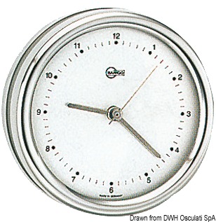Barigo Orion quartz clock silver dial