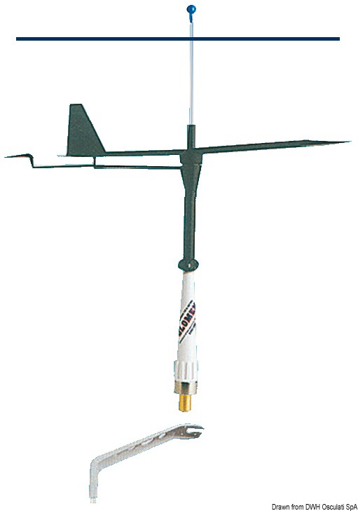 Glomex wind vane indicator w/bowline sectors