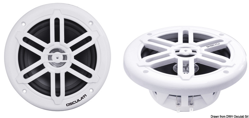 Pairs of dual cone speakers 8" - 2x180W - white
