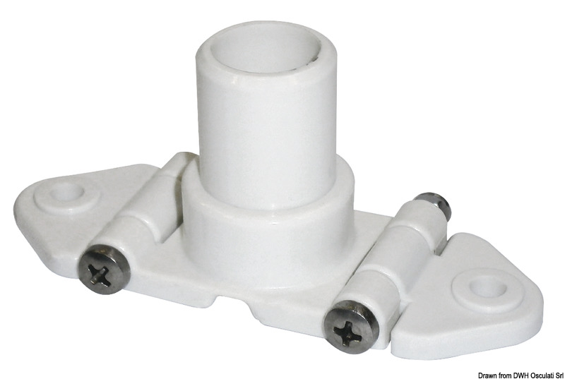 Nylon mount with adjustable base for installation