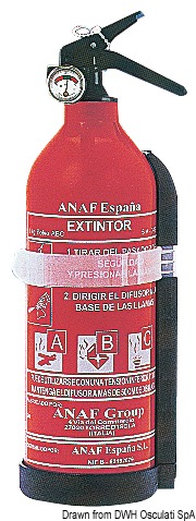 Powder extinguisher 1 kg 8A 34B C Italy