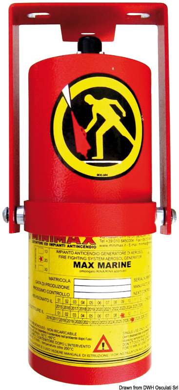 Max Marine 45 aerosol fire suppression system