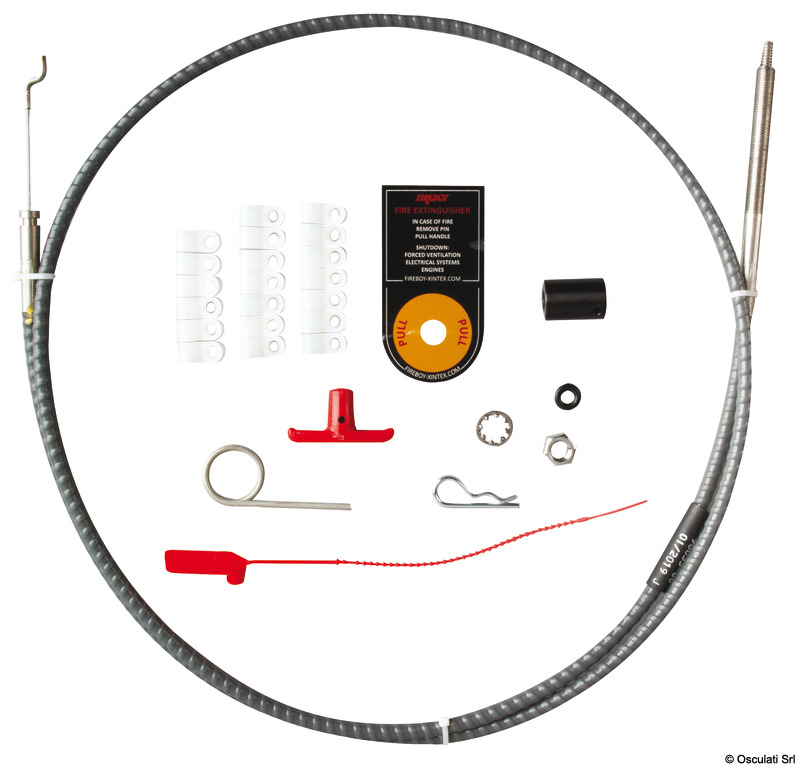 Manual discharge cables 8,5 m