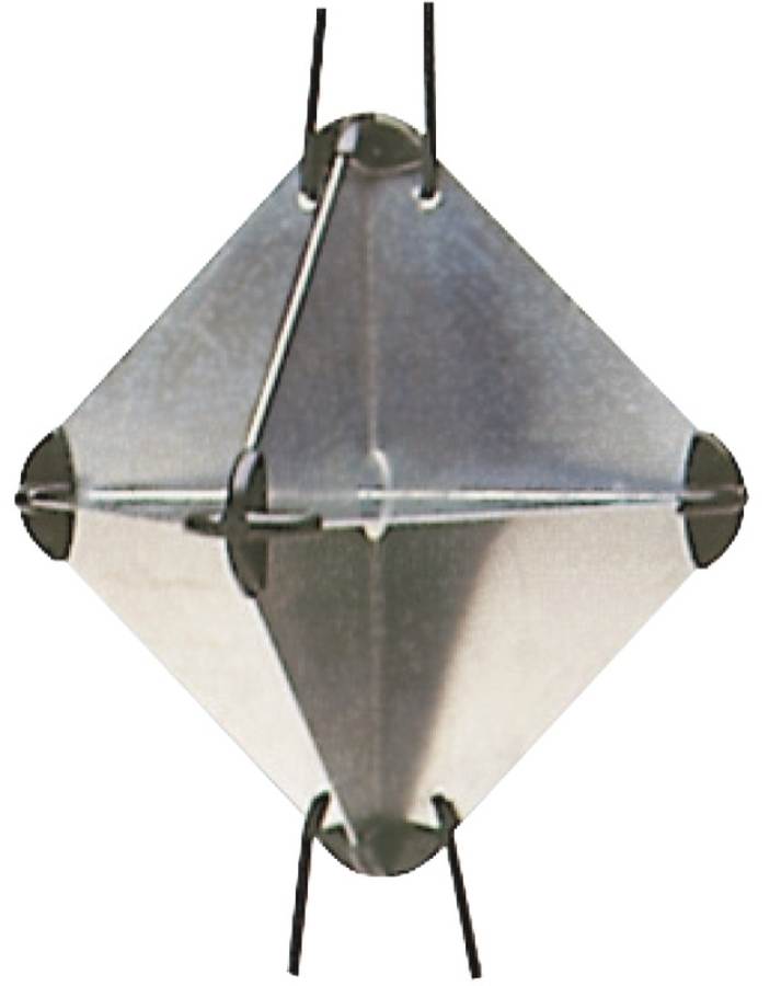 Radar reflector 21x21x30cm, folding, lightweight and easy to use