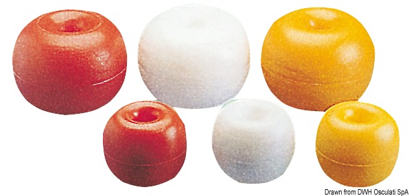 Buoy w/hole for fences yellow 170 mm