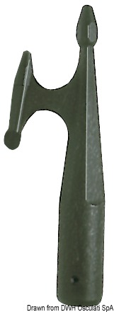 Boat hook polypropylene black 30 mm
