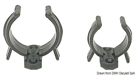 Nylon spring clip white 27/35 mm