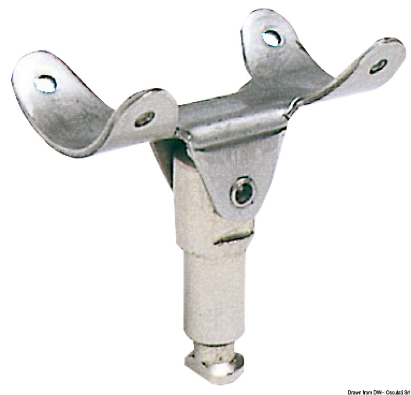 Chromed brass rowlock for Zodiac inflatables