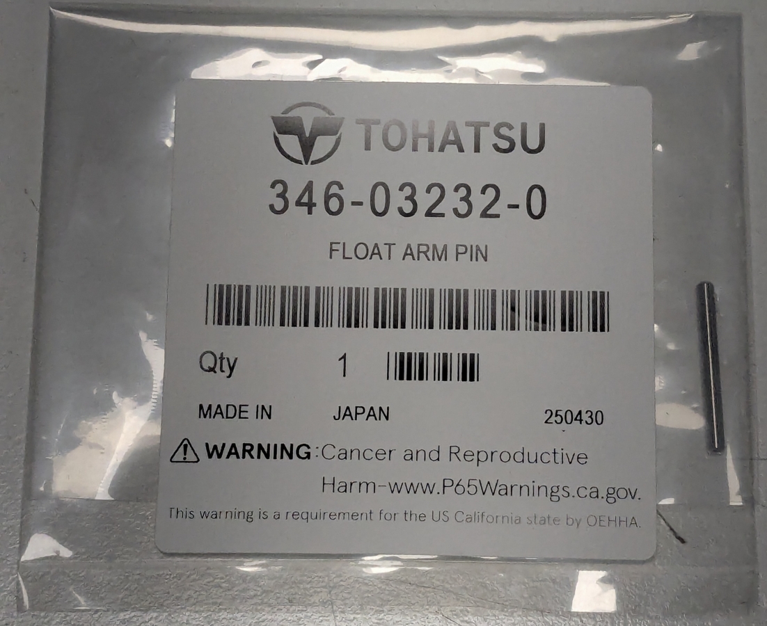 Float arm pin