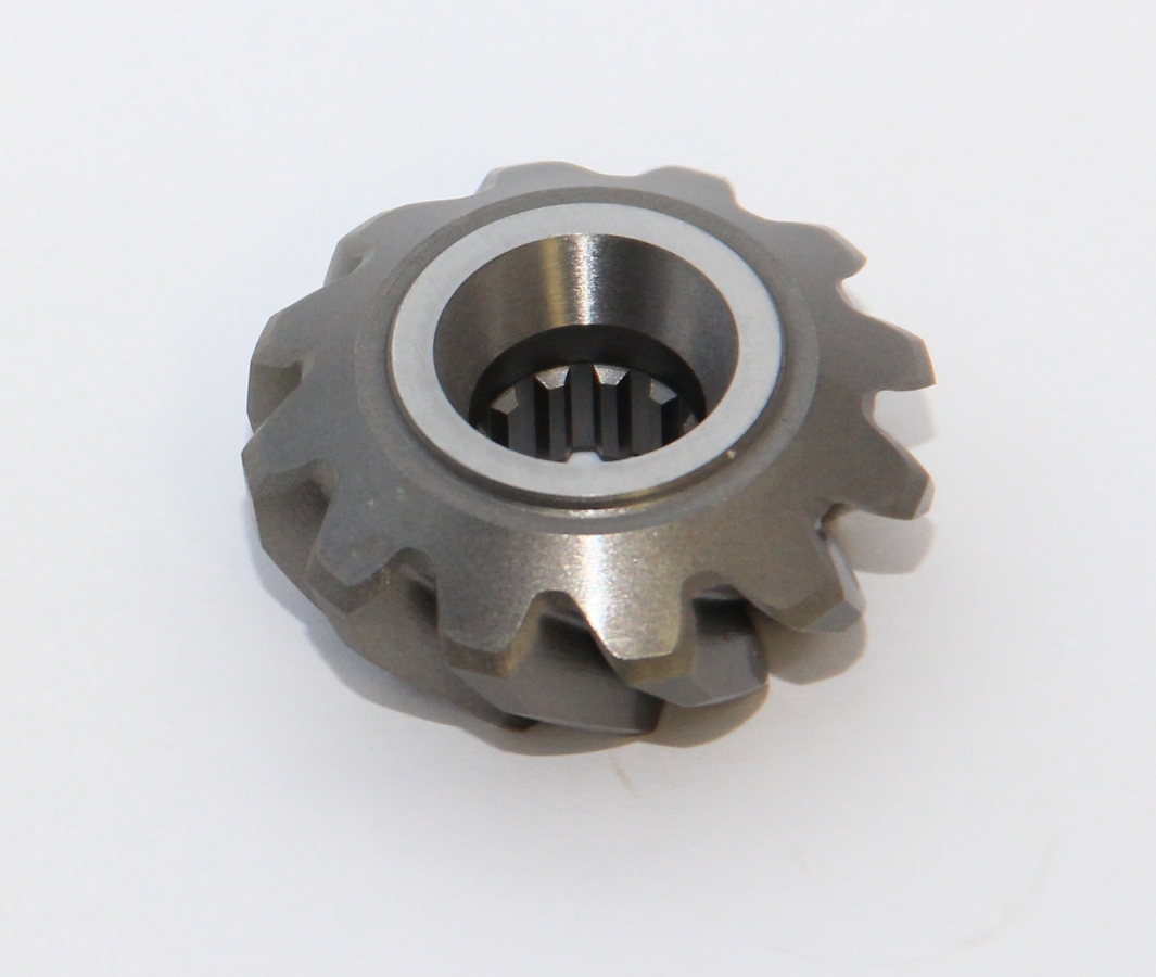Pinion vertical shaft
