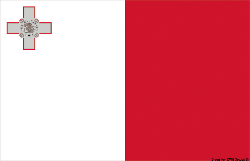 Flag Malta 20 x 30 cm
