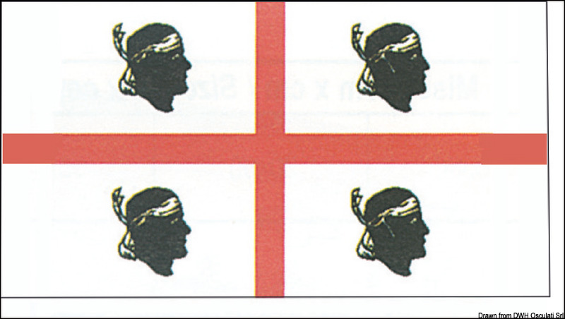 Flag Sardinia 30 x 45 cm