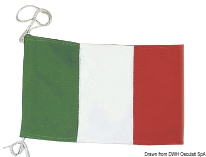 Italian courtesy flag polyester 20 x 30 cm