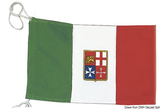 Italian ensign merchant navy 60 x 90 cm