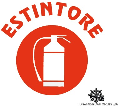 Type-approved EC extinguisher sticker