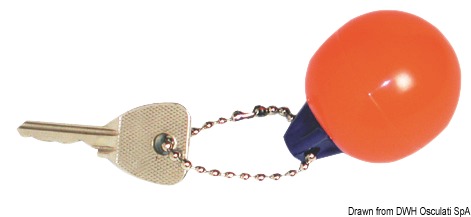 Spherical fender keyring red/blue