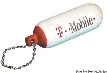 Long fender keyring red/white