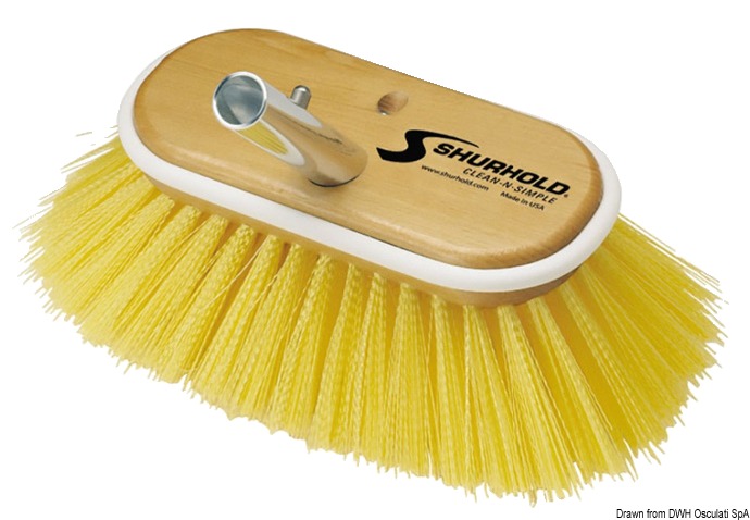 Scrubber 6" medium yellow fibres