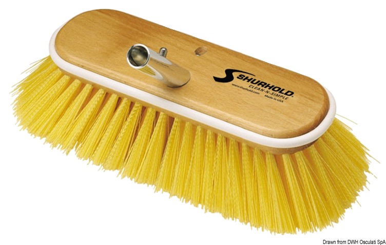 Scrubber 10" medium yellow fibres