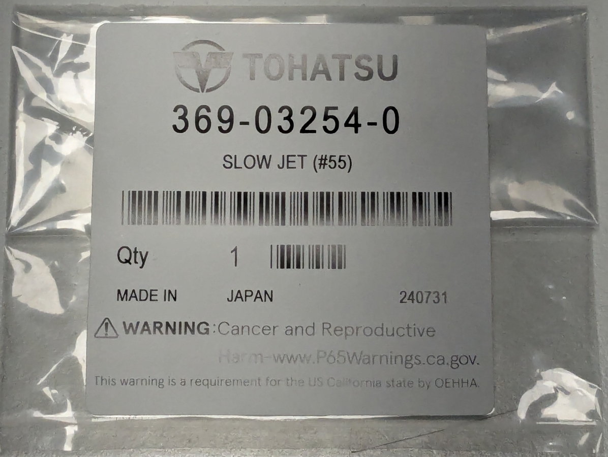 Slow jet #55 Mercury 19250, Tohatsu 369-03254-0