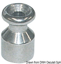 Tarpaulin lacing button AISI 316 19 mm