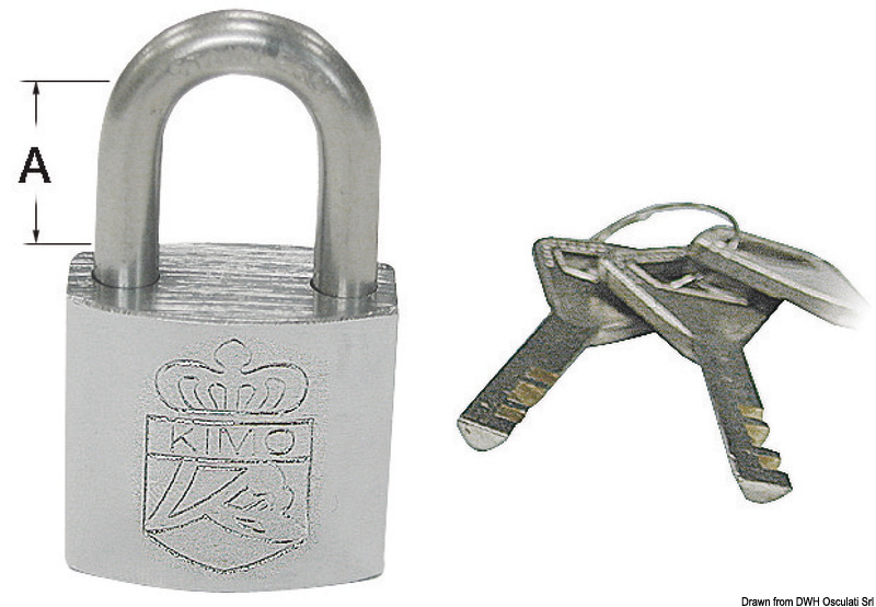 S.S padlock 60x38 mm