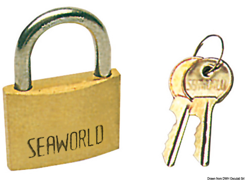 Padlock bronze/SS 40 mm