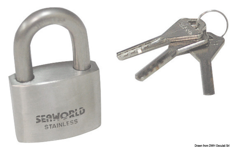 Heavy duty AISI316 padlock arc 50 mm