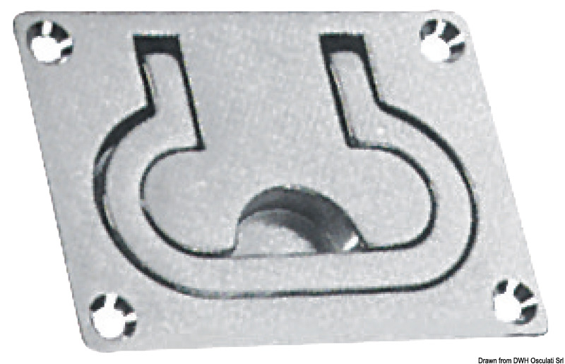 Hatch handle chromed brass