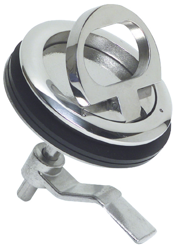 Lift and turn flush latch AISI316 without lock