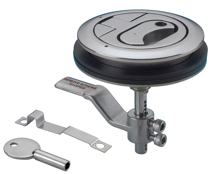 Lift and turn flush latch AISI316 w/ lock