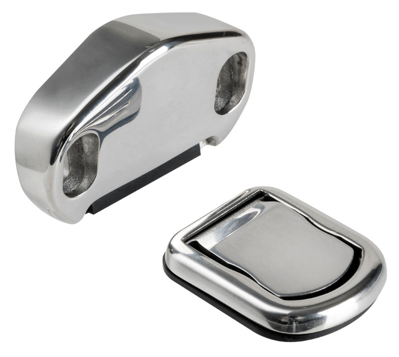 Flush magnetic door stopper